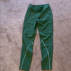 Army Green Cargo Scrub Pants